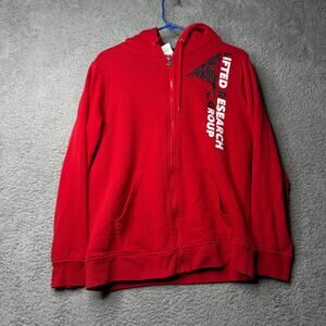 Lifted Research Group Jacket Men's Small Red Zip Up